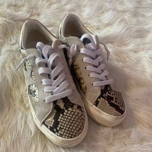 Snake Print Sneakers